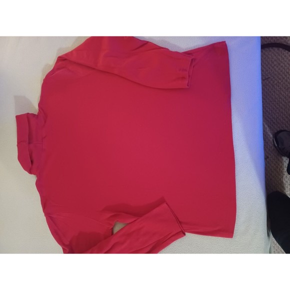 Chic womens red turtleneck size Large vintage - Picture 6 of 6
